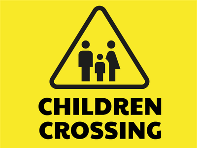 Custom Outdoor Yard Signs Multiple Sizes Children Crossing