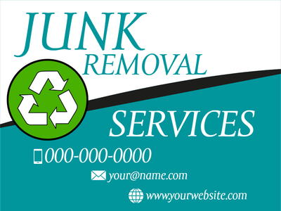 Custom Outdoor Yard Signs Multiple Sizes Recycling Services
