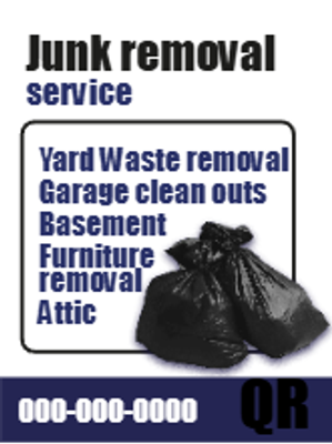 Custom Outdoor Yard Signs Multiple Sizes Waste Removal