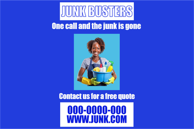 Custom Outdoor Yard Signs Multiple Sizes Junk Busters