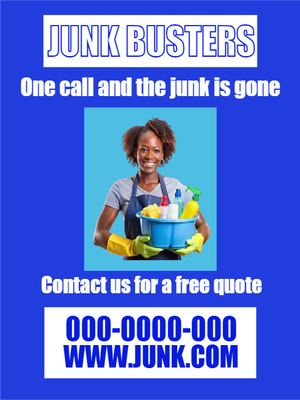 Custom Outdoor Yard Signs Multiple Sizes Junk Busters