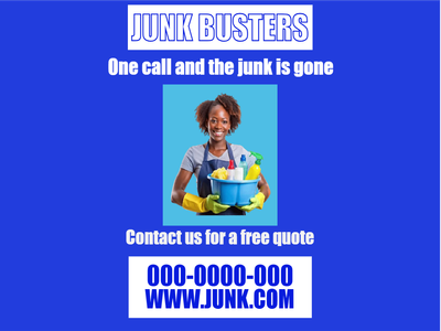 Custom Outdoor Yard Signs Multiple Sizes Junk Busters
