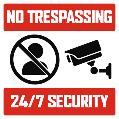Custom Outdoor Yard Signs Multiple Sizes No Trespassing
