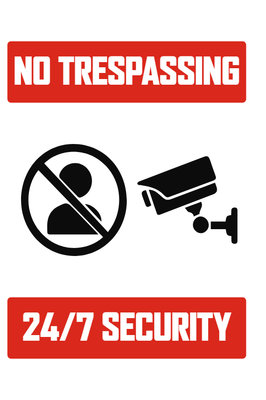 Custom Outdoor Yard Signs Multiple Sizes No Trespassing