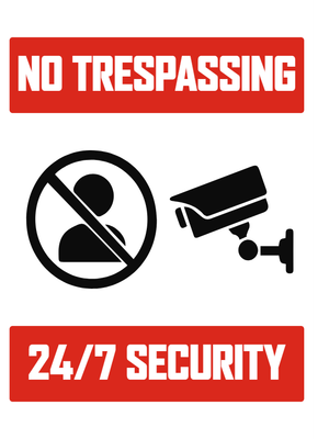 Custom Outdoor Yard Signs Multiple Sizes No Trespassing