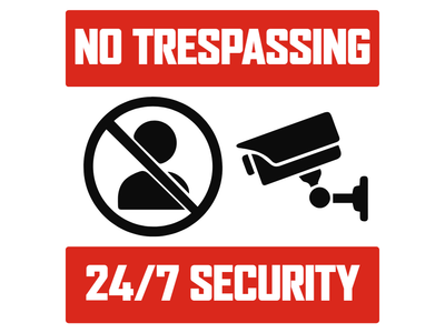 Custom Outdoor Yard Signs Multiple Sizes No Trespassing