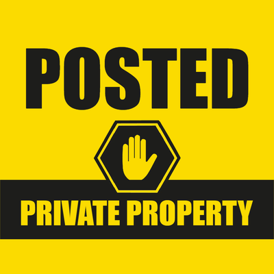 Custom Outdoor Yard Signs Multiple Sizes Posted Private Property