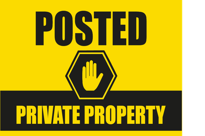 Custom Outdoor Yard Signs Multiple Sizes Posted Private Property