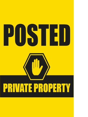 Custom Outdoor Yard Signs Multiple Sizes Posted Private Property