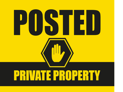 Custom Outdoor Yard Signs Multiple Sizes Posted Private Property