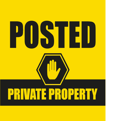 Custom Outdoor Yard Signs Multiple Sizes Posted Private Property