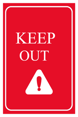 Custom Outdoor Yard Signs Multiple Sizes Keep Out