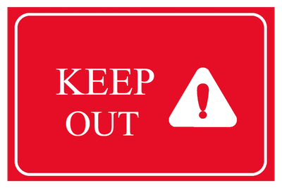 Custom Outdoor Yard Signs Multiple Sizes Keep Out