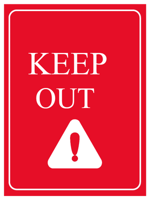 Custom Outdoor Yard Signs Multiple Sizes Keep Out