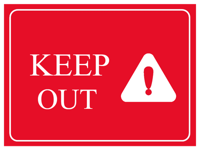 Custom Outdoor Yard Signs Multiple Sizes Keep Out