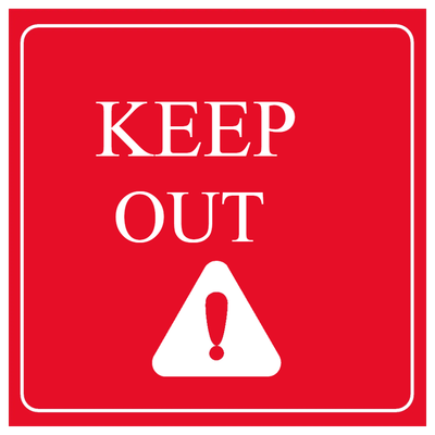 Custom Outdoor Yard Signs Multiple Sizes Keep Out