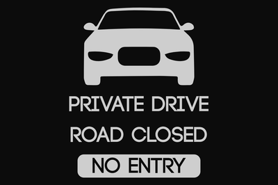 Custom Outdoor Yard Signs Multiple Sizes Private Drive