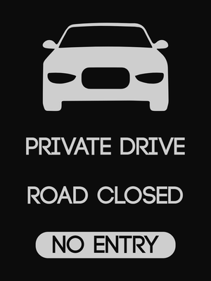 Custom Outdoor Yard Signs Multiple Sizes Private Drive