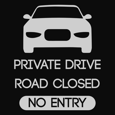 Custom Outdoor Yard Signs Multiple Sizes Private Drive