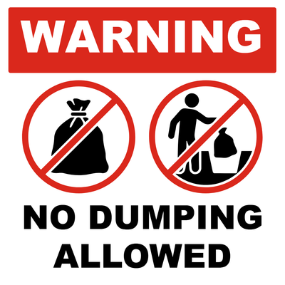 Custom Outdoor Yard Signs Multiple Sizes No Dumping