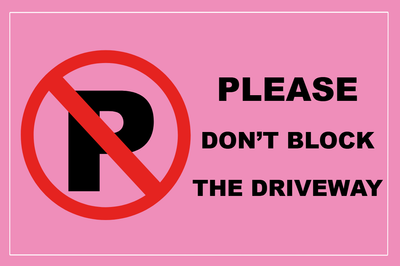 Custom Outdoor Yard Signs Multiple Sizes No Parking