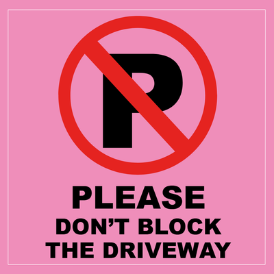 Custom Outdoor Yard Signs Multiple Sizes No Parking