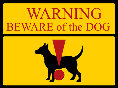 Custom Outdoor Yard Signs Multiple Sizes Beware Of Dog