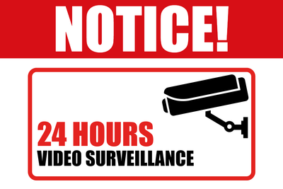 Custom Outdoor Yard Signs Multiple Sizes Video Surveillance