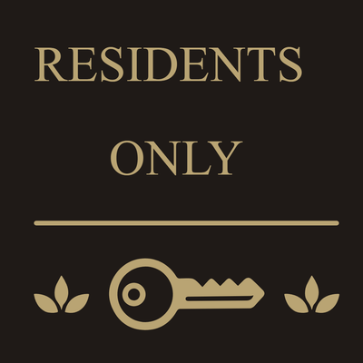 Custom Outdoor Yard Signs Multiple Sizes Residents Only