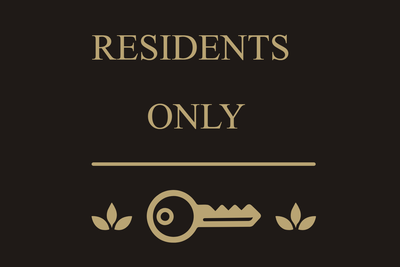 Custom Outdoor Yard Signs Multiple Sizes Residents Only