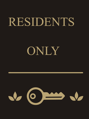 Custom Outdoor Yard Signs Multiple Sizes Residents Only
