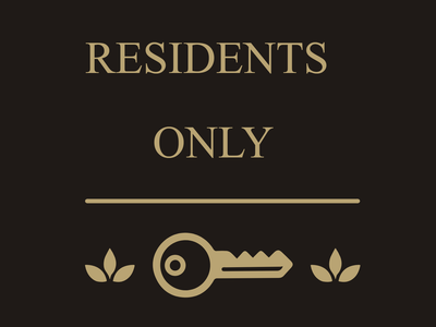 Custom Outdoor Yard Signs Multiple Sizes Residents Only