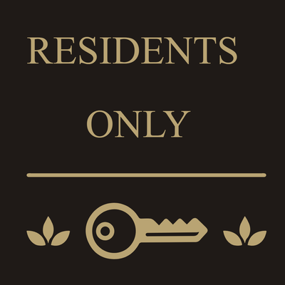 Custom Outdoor Yard Signs Multiple Sizes Residents Only