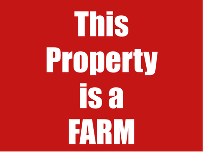 Custom Outdoor Yard Signs Multiple Sizes Property Farm