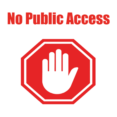 Custom Outdoor Yard Signs Multiple Sizes No Public Access