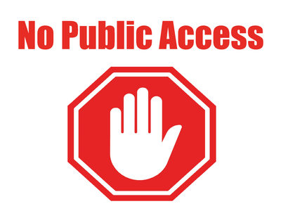Custom Outdoor Yard Signs Multiple Sizes No Public Access