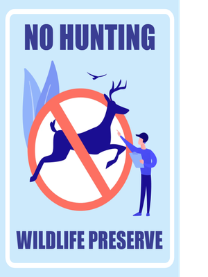 Custom Outdoor Yard Signs Multiple Sizes No Hunting