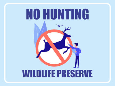 Custom Outdoor Yard Signs Multiple Sizes No Hunting