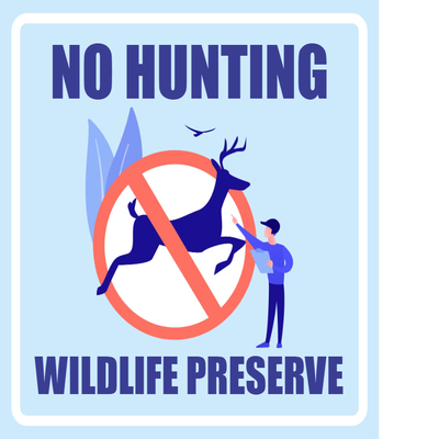 Custom Outdoor Yard Signs Multiple Sizes No Hunting