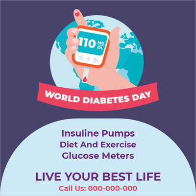 Custom Outdoor Yard Signs Multiple Sizes World Diabetes Day