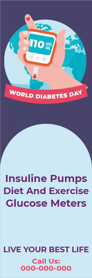 Custom Outdoor Yard Signs Multiple Sizes World Diabetes Day