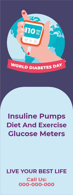 Custom Outdoor Yard Signs Multiple Sizes World Diabetes Day