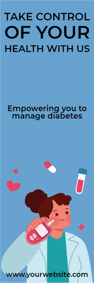 Custom Outdoor Yard Signs Multiple Sizes Manage Diabetes