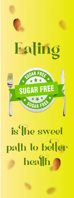 Custom Outdoor Yard Signs Multiple Sizes Eating Sugar Free