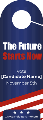 Custom Door Hangers Multiple Sizes for Every Candidate