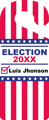 Custom Door Hangers Multiple Sizes for Election