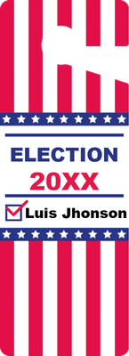 Custom Door Hangers Multiple Sizes for Election