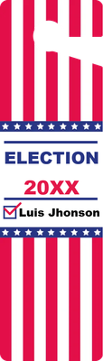 Custom Door Hangers Multiple Sizes for Election