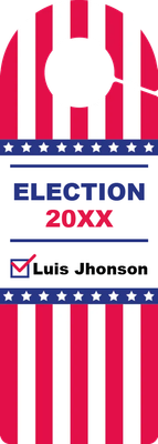 Custom Door Hangers Multiple Sizes for Election