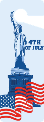 Custom Door Hangers Multiple Sizes for 4th of July